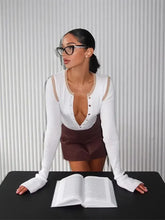 Deep V Neck Slim Knitted Pullover Tops Fashion Long Sleeves Sweater